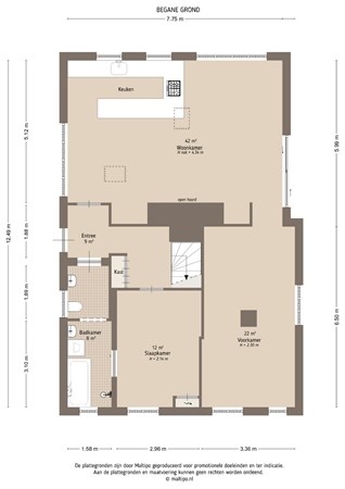 Floorplan - Middelkoop 58, 4245 TV Leerbroek